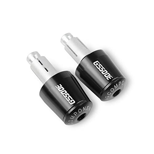 Embouts de guidon moto en aluminium noir pour Suzuki GS500E 1994-1999