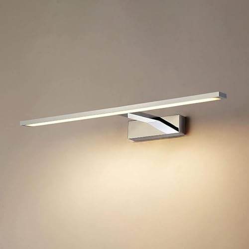 Lámpara LED Compatible with tocador de baño de 23,6 pulgadas, espejo de maquillaje de níquel, luces delanteras, lámparas de espejo de baño, apliques de pared Compatible with tocador,Lámparas de techo
