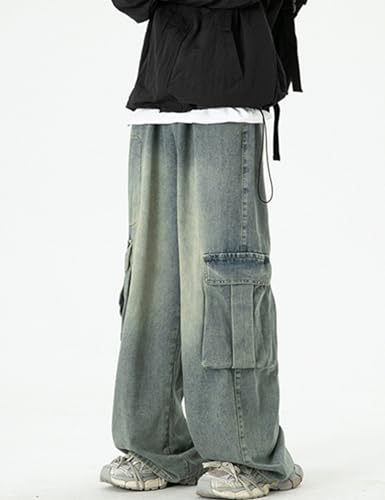 Y2k Cargo Jeans Baggy Jeans Men Hip Hop Demin Cargo Pants Grunge Jnco Jeans Loose Fit Parachute Jeans4