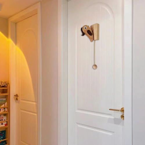 Timbre de puerta creativo con forma de pájaro carpintero para un hogar acogedor 8