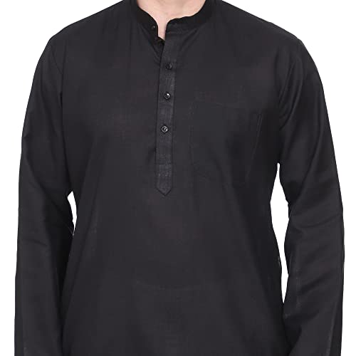 Image of ITOS365 Men Cotton Blend Kurta Pyjama Set Party Fashion Regular Ethinic Wear Indian Dress Gift for Men
