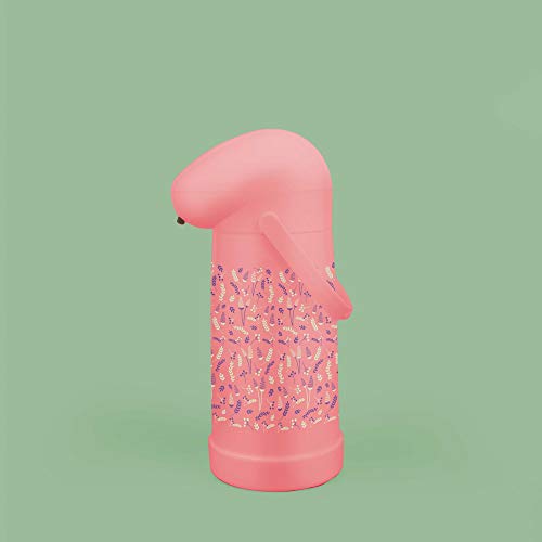 Garrafa Térmica Pressão Nobile Decorada Pêssego, Mor, 1L