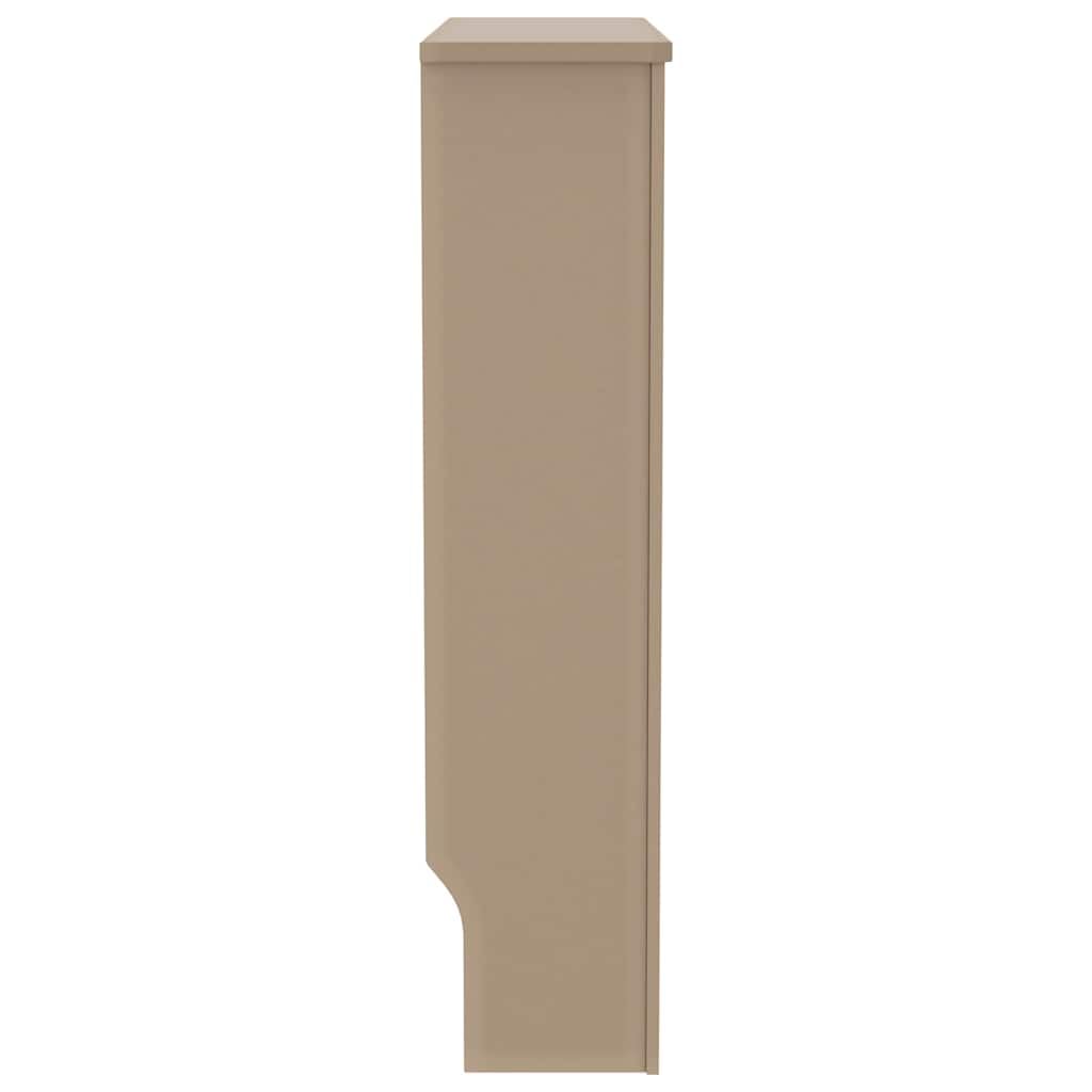 Okładzina grzejnika MDF 78 cm z poziomymi listwami do salonu, wytrzymałe akcesoria do grzejników, trwały uchwyt ścienny, praktyczna osłona termostatu, zaworu i rury