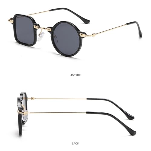 Vintage Asymmetric Galsses Frame Women Men Sqaure Round Glasses Spectacles Frame UV4002