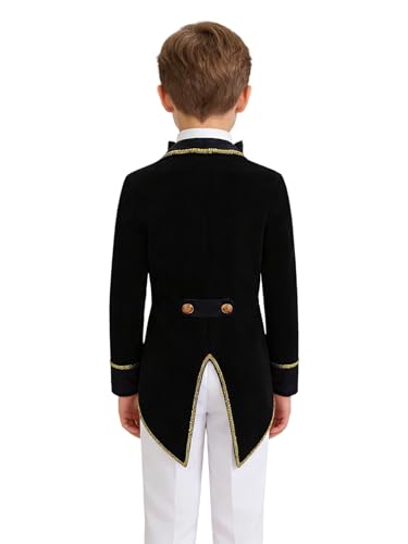 Disfraz completo príncipe medieval niño talla 6 negro miniatura 2