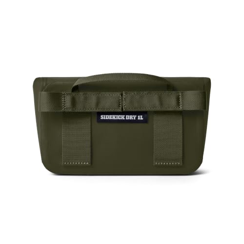 Image of YETI Sidekick Dry 1L Gear Case, Olive /King Crab Orange