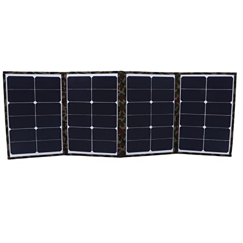 Picysa 80W Foldable Solar Panel for Outdoor Activities Like Camping and Hiking, Sport Pattern Color, Portable and Lightweight Design
