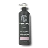 Curly Hair Styling Cream (Men) | Silicone-Free - 400ml (13.5 oz) - Transforms and revives hair into soft, flexible and defined curls | Made in Canada