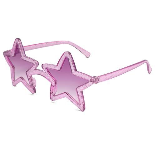 Image of VANLINKER Colorful Star Shape Sunglasses lovely cute sun glasses Party Glasses VL9839