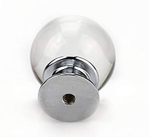 Eokoaiee Set Of 6 Transparent Ball Knobs, Round Handles Pulls For Cabinets, Cupboard Dresser, Drawers, Kitchen Furniture Or Kids Room(Crystal) #TOP3