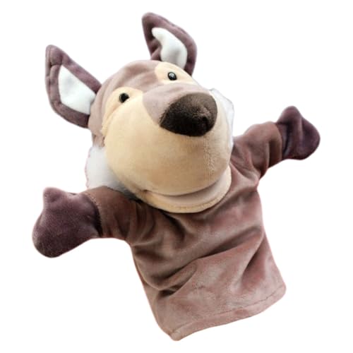 Fantoche De Mão De Animal Lobo Fantoches De Mão Com Boca Móvel Brinquedo De Fantoches De Boneca De F