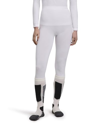 FALKE Damen Baselayer-Hose Warm 3/4 W Ti Funktionsmaterial schnelltrocknend 1 Stück, Weiß White 2860, S