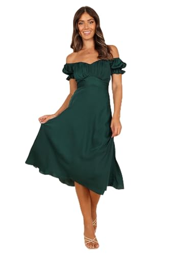 Petal & Pup Women's Mickenna Sweetheart Frill Midi Dress