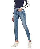 Anliegender Bund G-STAR RAW Damen Lynn D-Mid Waist Super Skinny Jeans, Blau (Lt Aged Destroy 9136-1243), 31W / 32L