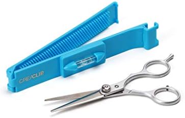 Original CreaClip Bangs & Scissors Hair Cutting Tool - As seen on Shark Tank - Fringe Bangs Trimming Hair Cutting Guide, Comb Hairstyle Tool, Layers Kids Hair Cut Hair Cutting Kit