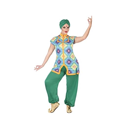 Atosa-54036 Disfraz Hindú, color verde, M (54036)