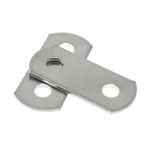 Image of 20PCS Iron Galvanized Flush Canvas Clip Frame Mirror Clip Silver One Piece Metal Corner Fixed Attachment Fitting Frame Mounting Clip with Holes Screw for Mirror Shelf Cabinet Frame Mounting