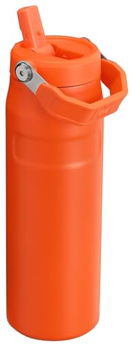 Image of Stanley IceFlow Flip Straw 2.0 Water Bottle 24 OZ | Built-In Straw with Larger Opening | Lightweight & Leak-Resistant | Insulated Stainless Steel | BPA-Free | Tigerlily Plum