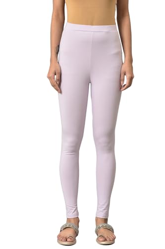 Image of W for Woman Women's Regular Fit High Rise Coral Cotton Jersey Tights