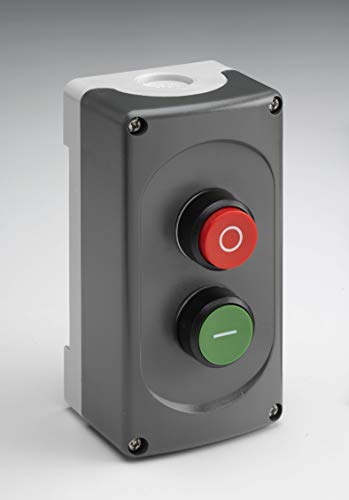 Botón de presión de dos bandas ABB 2GORSC-EN premium con E-Stop rojo y verde plástico