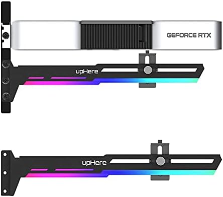 upHere 5V 3PIN Addressable RGB Graphics Card GPU Brace Support Video Card Sag Holder,Built-in 5V ARGB Strip,Adjustable Length and Height Support,G276ARGB