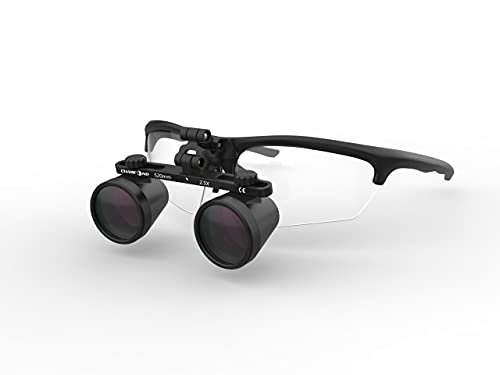 Chamfond Dental Surgical Binocular Loupes 2.5X Medical Magnifier Sports activities Glass Dental Magnification Loupe for Cardiovascular Surgical procedures Dentist Dentistry, 520mm Working Distance