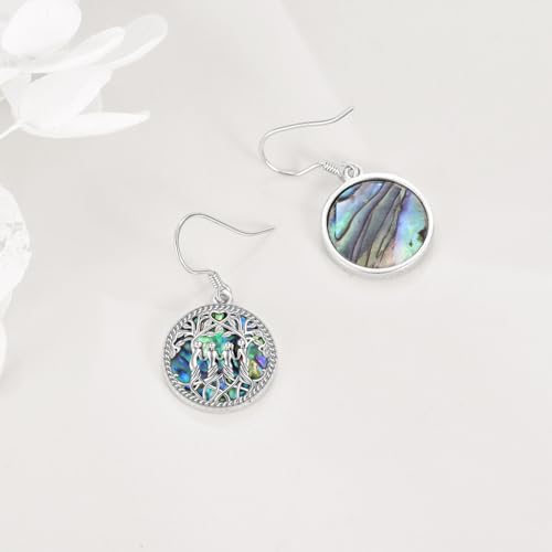 Image of YFN Sister Earrings Gifts from Sister, Sterling Silver Crystal Sister Earrings Jewelry, Birthday Jewelry Gift for Sisters