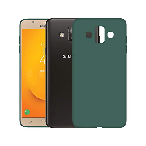 Image of Case Creation Luxurious OG Series for Samsung Galaxy J7 Duo Case Cover,Anti-Dirty Slim Case Frosted Matte Cute Candy TPU Raised Bezel (Splash of Color) Back Cover for Samsung J7 Duo -Lake Green