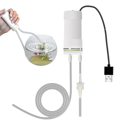 Small Water Pump – Electric Self-Priming Siphon, USB Powered Feature for Efficient Water Transfer, Ideal for Aquariums, Pools, Sinks, Irrigation, Ponds, Gardens, Basements, RVs, Applications