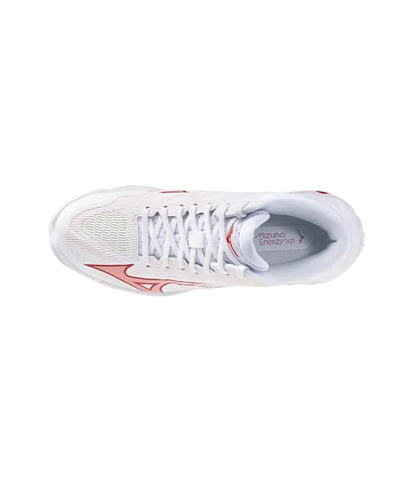 Mizuno Zapatillas Wave Lightning Elite MD Blancas/Rojas Mujer 2026