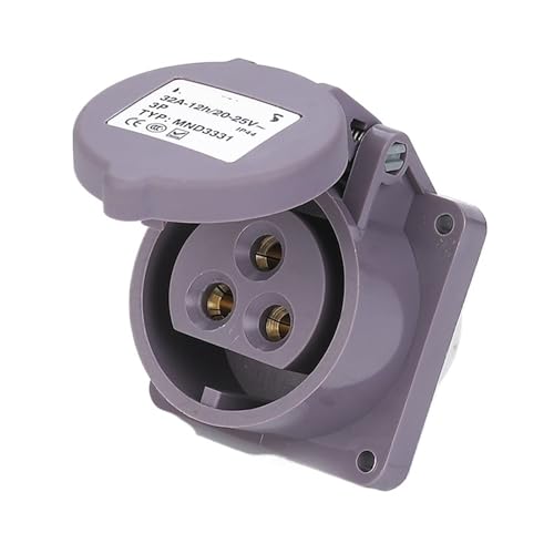 Prise basse tension 32A étanche IP44 modèle MND3331 conforme européenne 2P+PE
