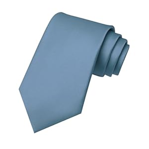 RBOCOTT Solid Color Tie Mens Necktie for Business and Wedding Party