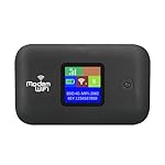 4G LTE Wi Fi Mobile Hotspot, Portable Wi Fi Hotspot for Travel, 10 Connected Devices, Cordless Internet Router Devices with SIM Card Slot, for Europe Africa Southeast Asia