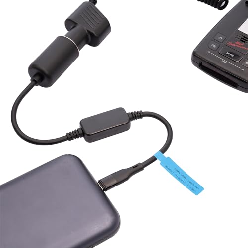 Adaptador USB C a encendedor de coche de 12V y 18W con cable conversor de 30 cm 4