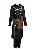 Ao no Exorcist True Cross Order Yukio Okumura Uniform Outfit Cosplay Costume (Male M) Black