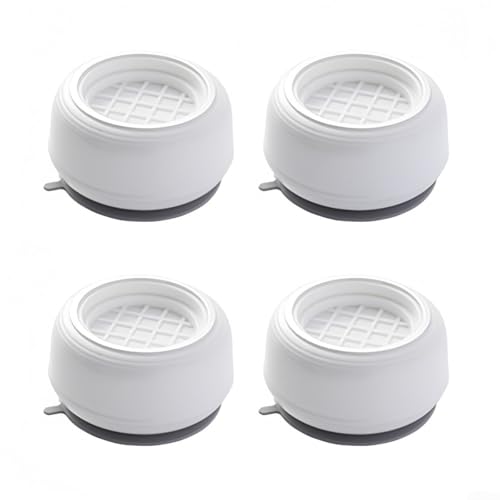 Vibsky 4Pcs Washing Machine Support Feet for Vibration Dampening, Non-Slip Suction Cup Stabilizers for Washer and Fridge