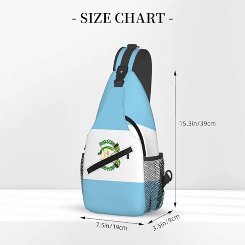 Cute Guatemala Flag Sling Backpack Multipurpose Crossbody Sling Bag Travel Hiking Crossbody Shoulder Bag Backpack3