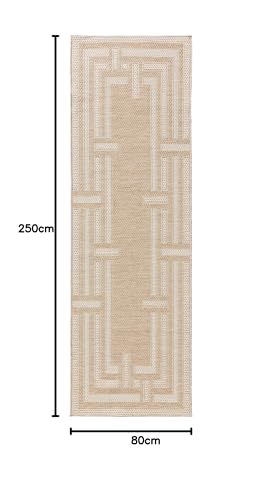Tapis facile d'entretien benuta Nest Bronco crème style géométrique