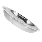 Toyvian Edelstahl Futternapf Flach Metallnapf Für Katzen Und Hunde Rostfrei 25,3cm Katzenfreundliches Design Haustiergerecht Leicht Zu Reinigen