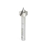 Amana Tool 56123 Carbide Tipped Point Cutting Roundover Router Bit Rounding 1/4 R x 1/2 D x 1/2 x 1/4 Shank x 2 Inch Long