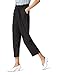 marca-amazon-find-check-paperbag-waist-pantalon-de-cuadros-con-cintura-de-fuelle-mujer-negro-48-label-3xl