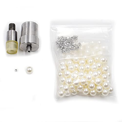SOWUDM Perles pour Bracelet Boucle de Perle Non Poreuse, Rivet, Moule de Presse à Main, Sac à Chaussures, décoration de vêtements, Rivet, Accessoires de réparation de Chaussures Perles Cover