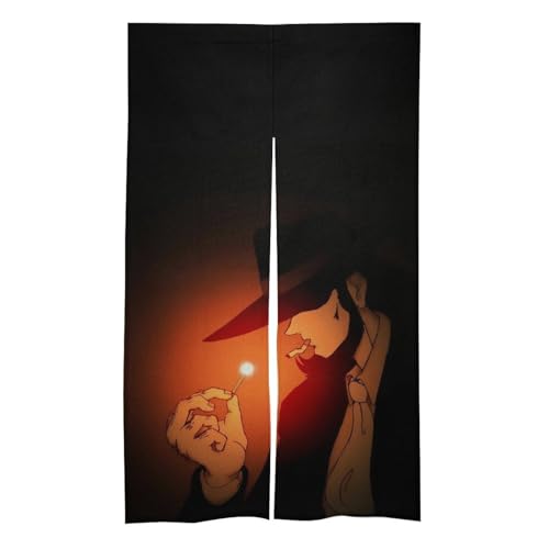 のれん ルパン三世 間仕切り ドアーカーテン 暖簾 出入り口 おまく 湯のれん ?? 玄関目隠し 遮光 カーテン 玄関 飲食店 寝室 リビング お部屋 浴室用 四季兼用 簡単取り付け 飾り物 インテリア おしゃれ