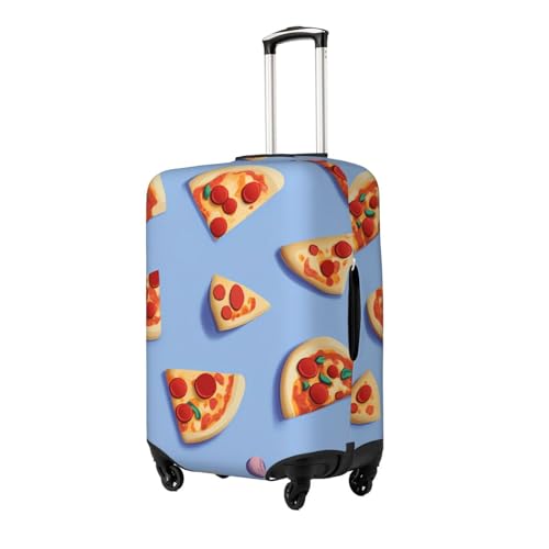 Pizza Elastic Travel Luggage Cover, Washable Spandex Suitcase Protector, Anti-Scratch Fits 18-32 Inch2