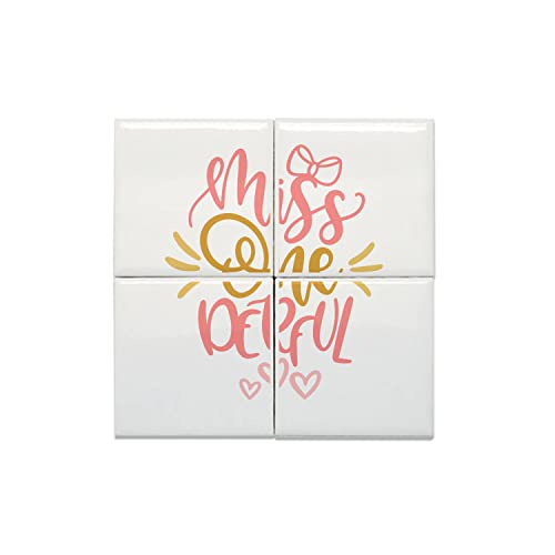 Carreaux céramique décoratif 40x40 calligraphie merveilleux