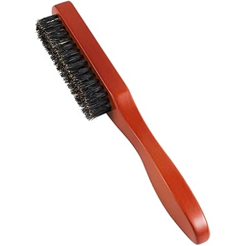 Boar Bristle Hair Brush for Men, Soft Beard Brush Hair Styling Tool for Combing Beard Hair, Promotes Beard Growth and Improving Texture Cover