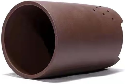 Miniatura 7 de CYMUS - Maceta para bonsái de arena morada, hecha a mano, tubo de alto rendimiento, maceta para orquídeas, simple, retro, transpirable, maceta zisha