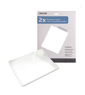 Carson 2X Power Rigid Frame 8.5x11 Inch Page Magnifier for Reading Newspapers, Magazines, Books and More (DM-21)