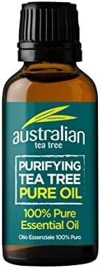 Australian Tea Tree, Tea Tree Pure Oil, Purifying, Natural, Vegan, Cruelty Free, Paraben & SLS Free, 100% Pure Essential Oil, 10ml