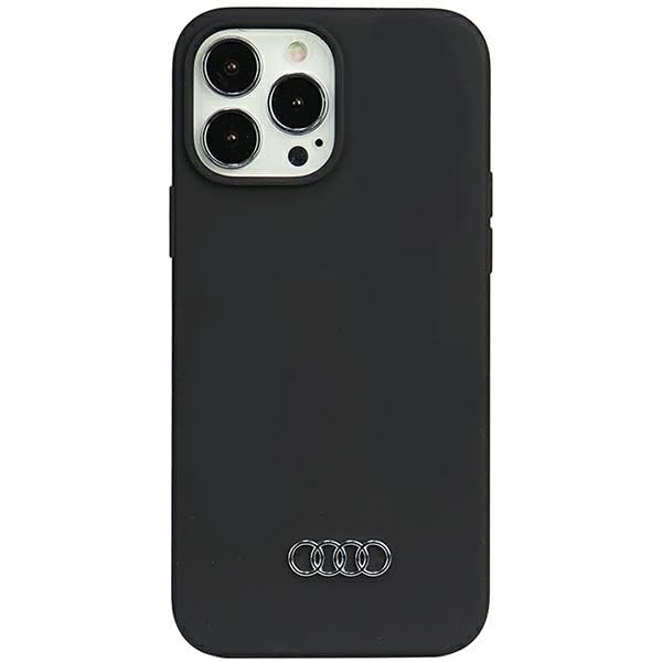 Audi Coque de Protection en Silicone pour iPhone 13 Pro Max 6,7" Noir Rigide AU-LSRIP13PM-Q3/D1-BK